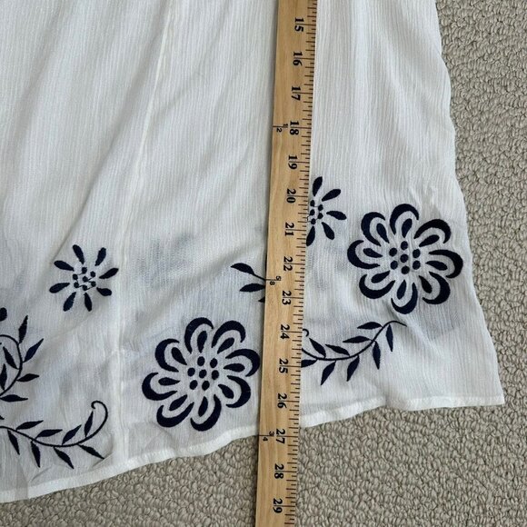 Torrid Blouse Gauze Floral Embroidered Off-Shoulder Size 4X Boho - Picture 8 of 10